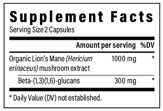 Real Mushrooms Organic Lion's Mane 120 caps