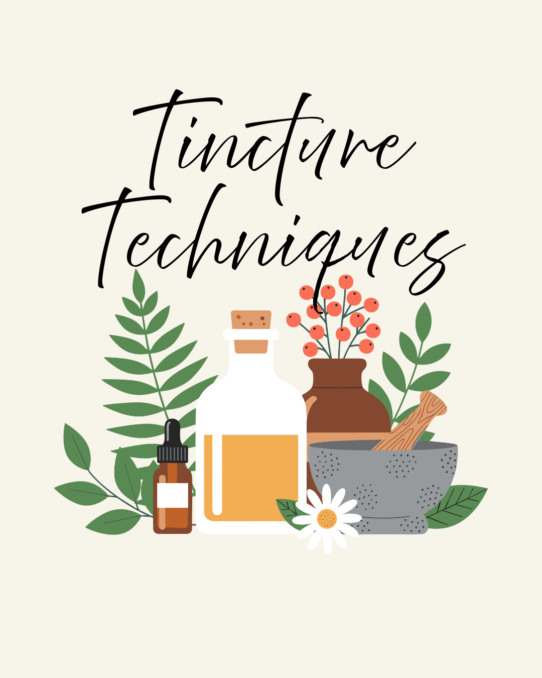 RW Class- Tincture Techniques