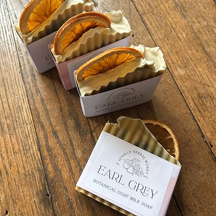 Earl Grey Goat Milk Soap - Natural Handmade Bar