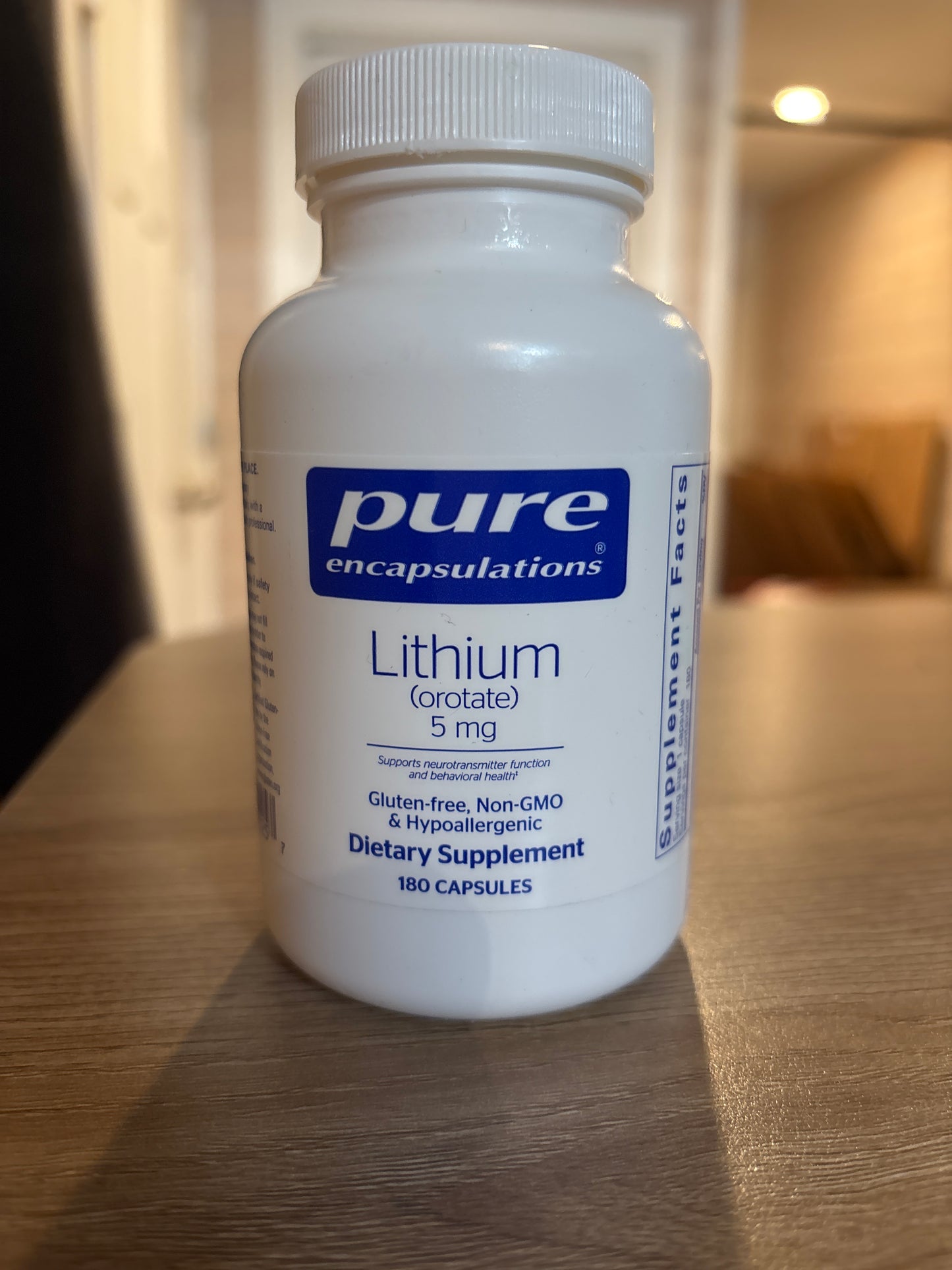 Lithium (orotate) 5mg Pure Encapsulations