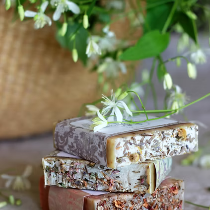 Rose Hibiscus Goat Milk Soap - Natural Handmade Bar | Synergy Herbal Works