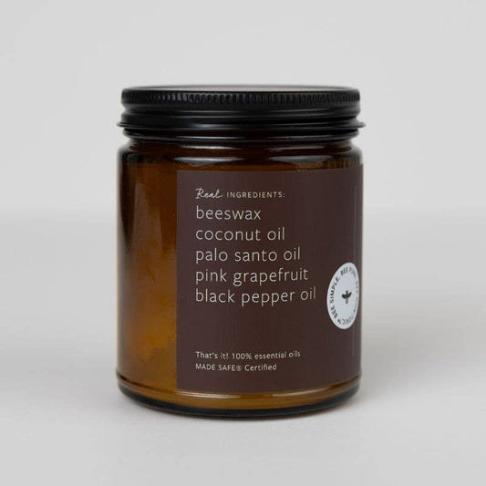 Fontana Fireside Essential Oil Beeswax Jar Candle: Non-Toxic