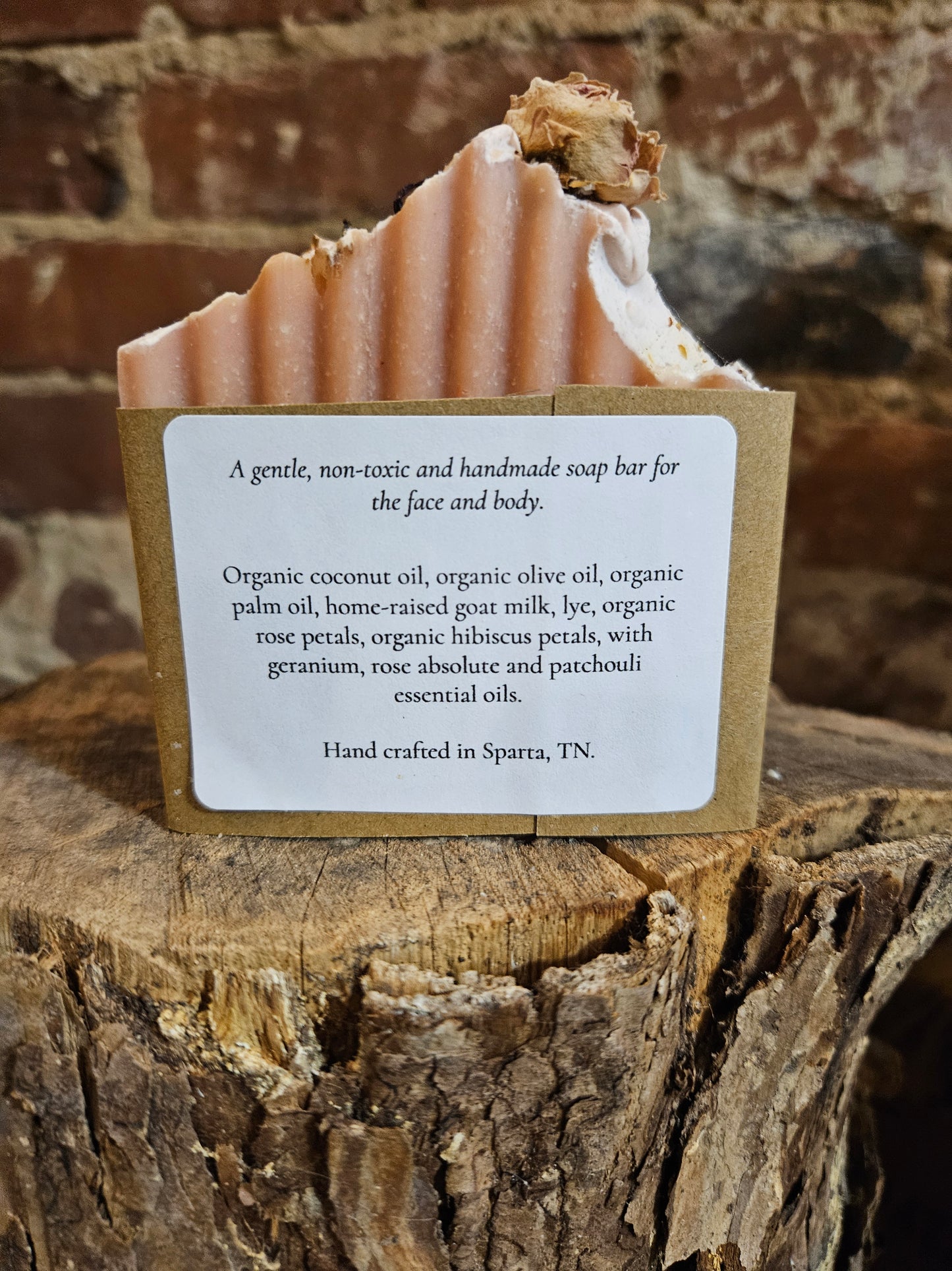 Rose Hibiscus Goat Milk Soap - Natural Handmade Bar | Synergy Herbal Works