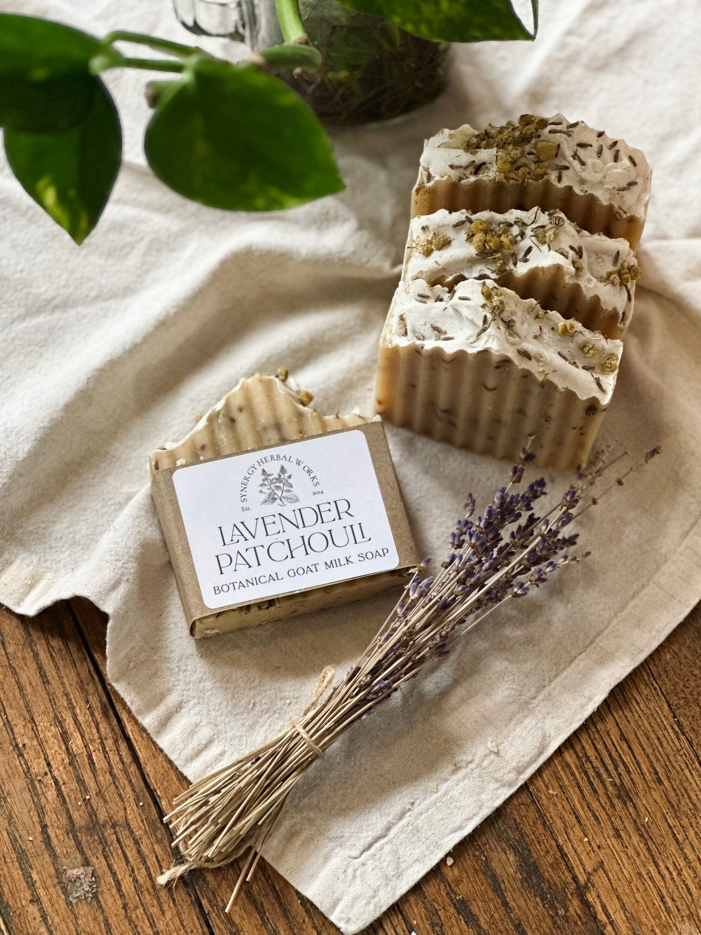 Lavender Patchouli Goat Milk Soap - Natural Handmade Bar | Synergy Herbal Works