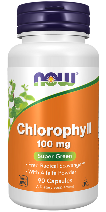 Chlorophyll 100mg 90cap NOW