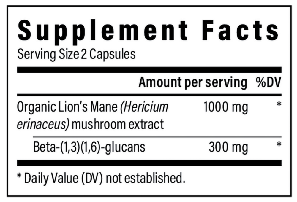 Real Mushrooms Organic Lion's Mane 120 caps