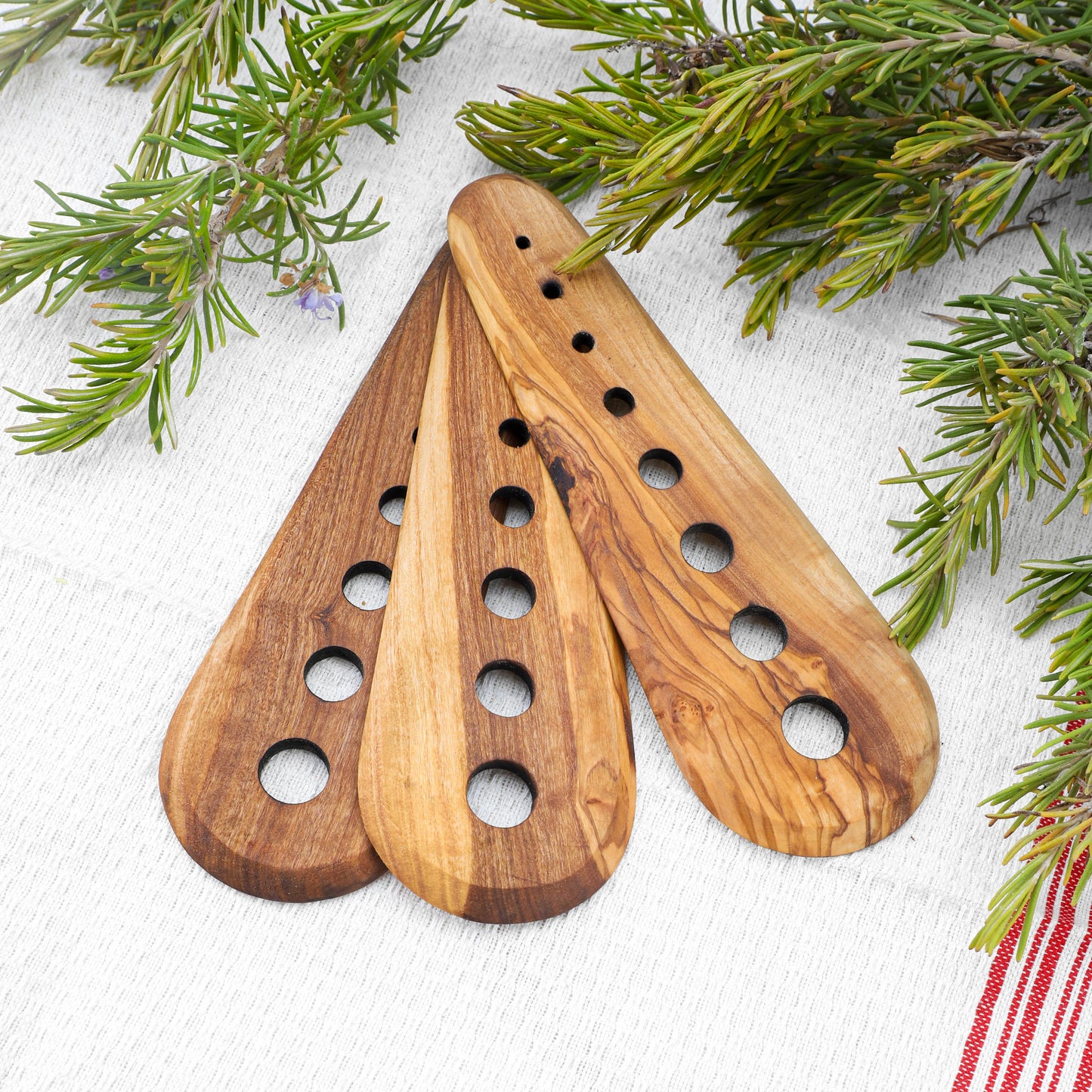 Olive Wood Herb Stripper – Handmade Kitchen Tool