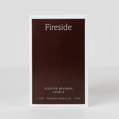 Fontana Fireside Essential Oil Beeswax Jar Candle: Non-Toxic