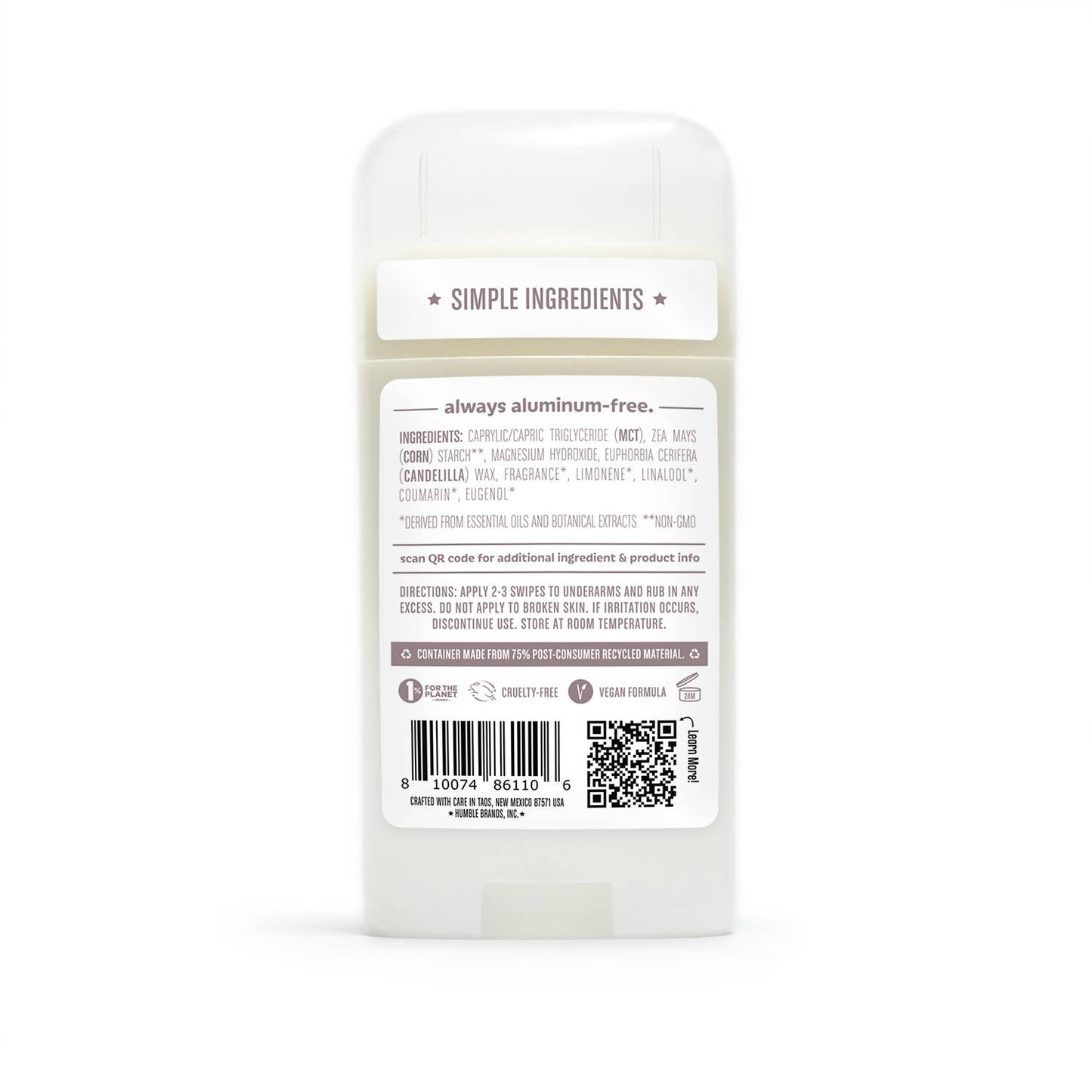 Patchouli & Copal Vegan & Sensitive Deodorant