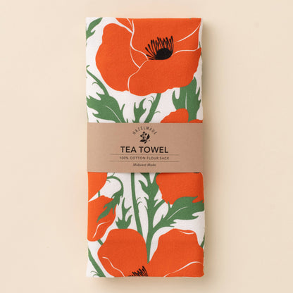 Hazel Made Poppy Tea Towel