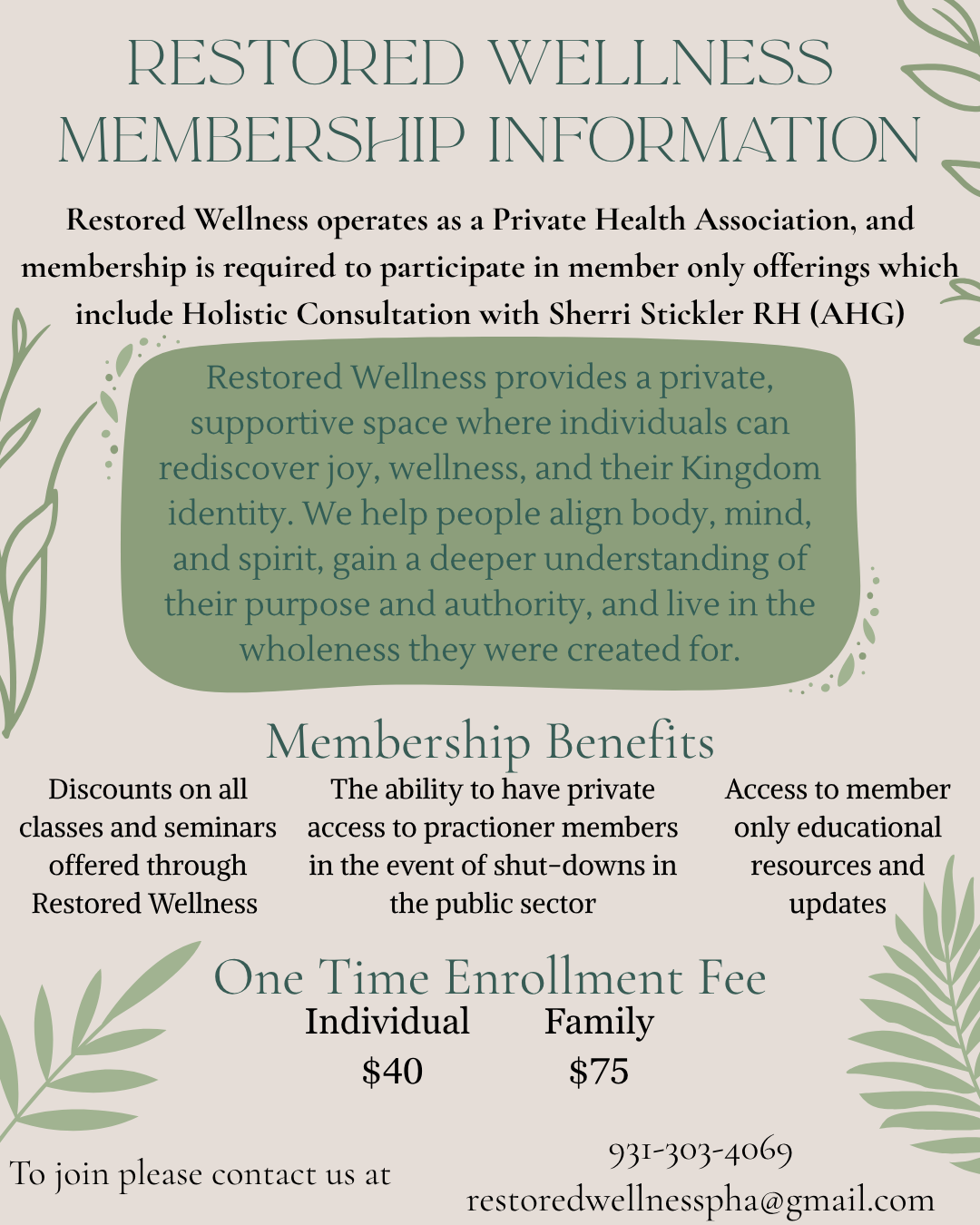 RW Membership Fee