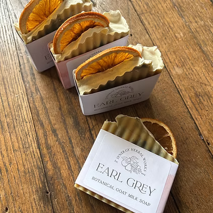 Earl Grey Goat Milk Soap - Natural Handmade Bar
