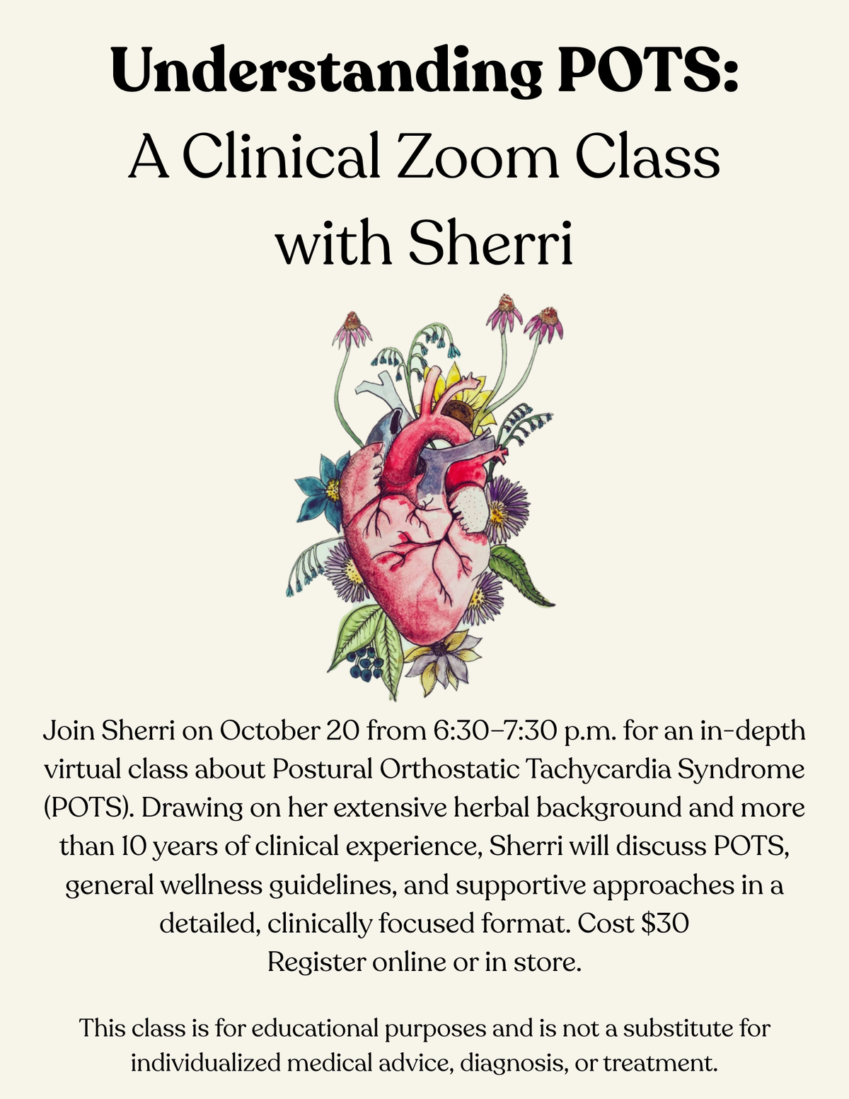 Understanding POTS: A Clinical Zoom Class with Sherri
