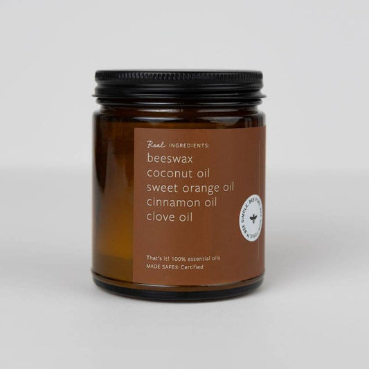 Fontana Cinnamon Orange Clove Beeswax & Essential Oil Jar Candle