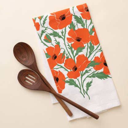 Hazel Made Poppy Tea Towel