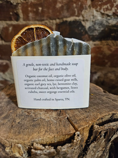 Earl Grey Goat Milk Soap - Natural Handmade Bar