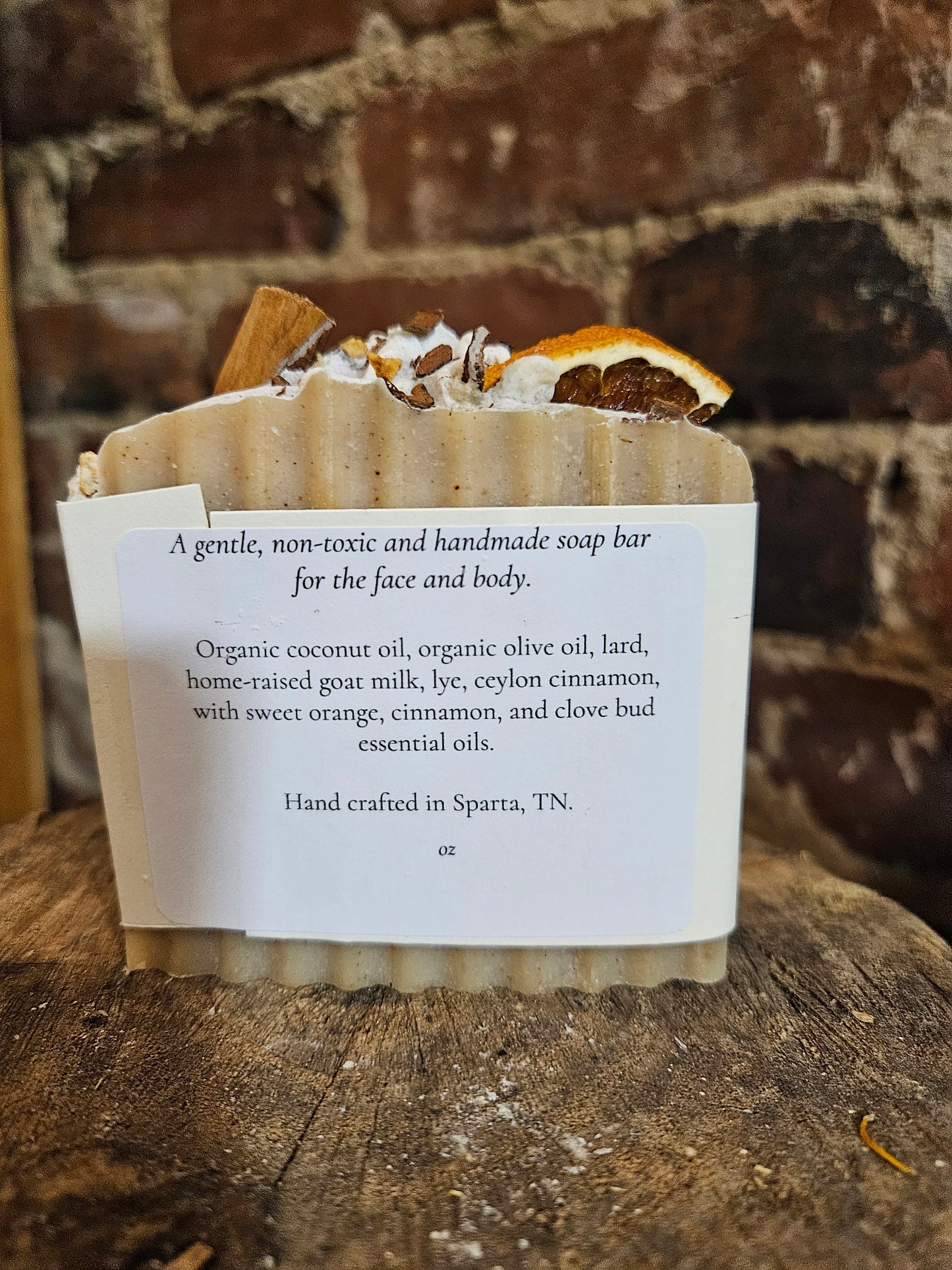 Pumpkin Swirl Goat Soap Bar