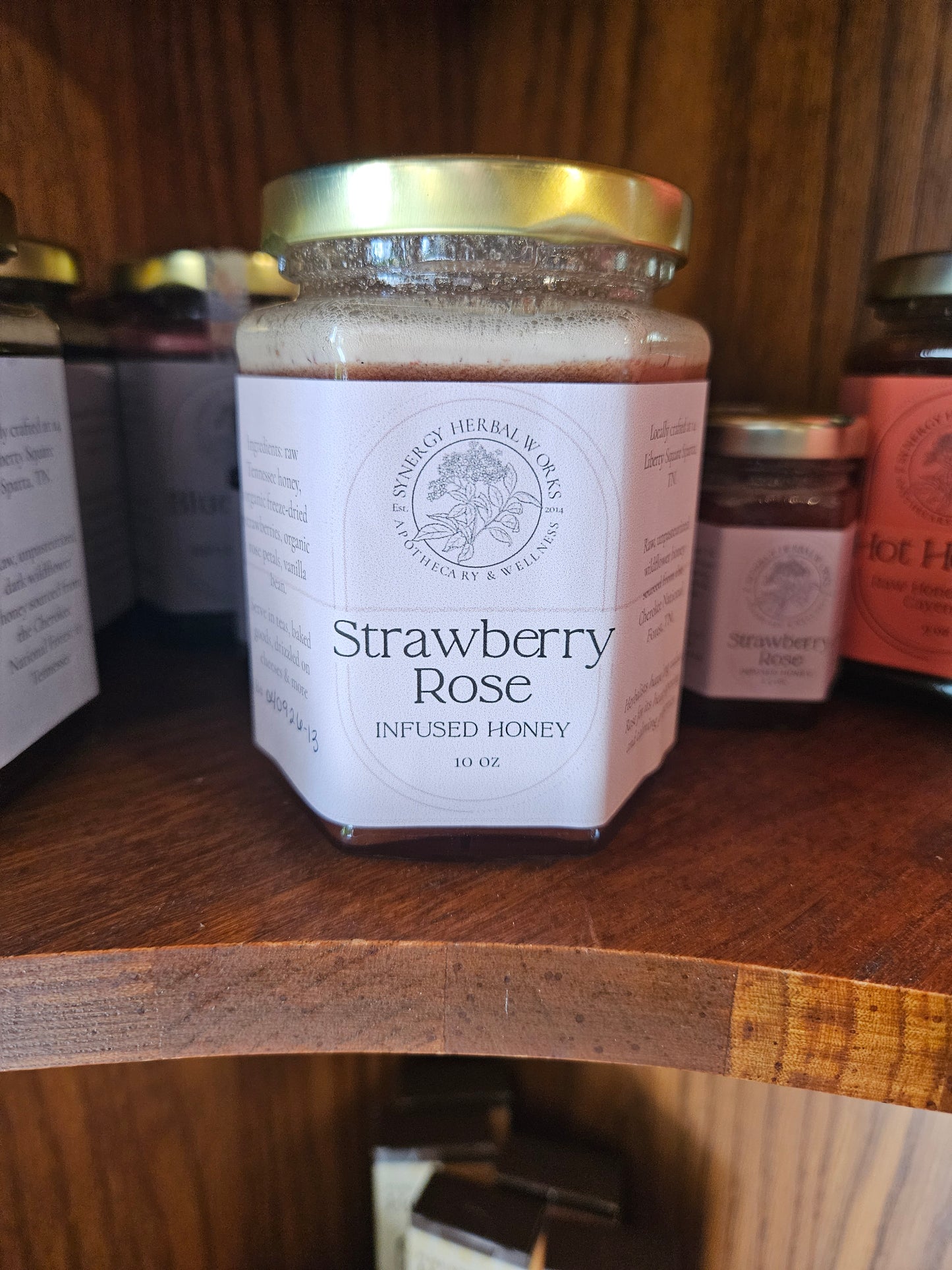 Strawberry Rose Infused Honey